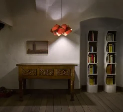 Suspension, Swirl Small, cerisier naturel, Ø54cm, H25cm - LZF