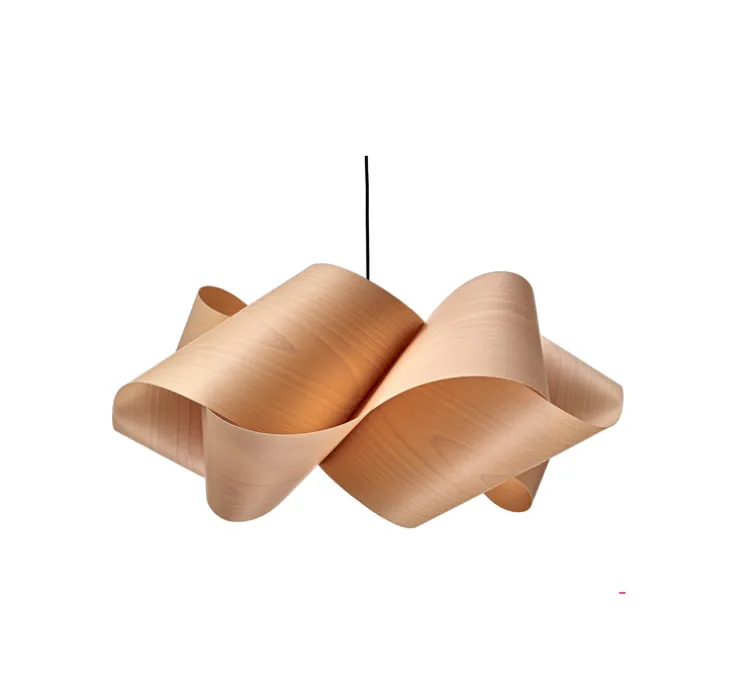 Suspension, swirl small SP 22, hêtre naturel, Ø54cm, H25cm - LZF