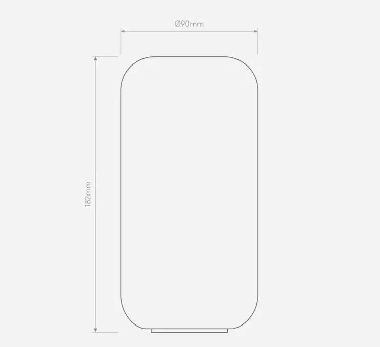 Suspension, Tacoma, chrome poli, abat-jour Tacoma Reed Glass opalin, IP44, Ø9,5cm, H185cm - Astro
