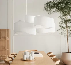 Suspension, Tajo, blanc, Ø65cm, H24cm - Bolia