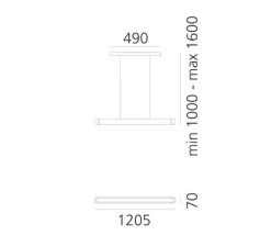 Suspension, Talo 120, non variable, blanc, LED, 3000K, 5772lm, L120,5cm, H7cm - Artemide