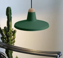 Suspension, Tao, vert picea, Ø30cm, H15,5cm - Easy Light by Carpyen