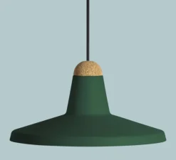 Suspension, Tao, vert picea, Ø30cm, H15,5cm - Easy Light by Carpyen