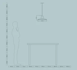 Suspension, Tao, vert picea, Ø30cm, H15,5cm - Easy Light by Carpyen