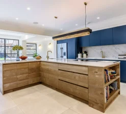 Suspension, Tarya Rectangle, Large, noir et laiton, L148cm, H20cm - Gong