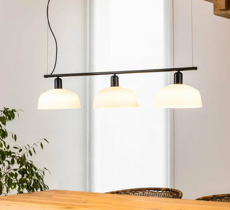 Suspension, Tatawin, linéaire M, blanc, L100cm, H210cm - Faro