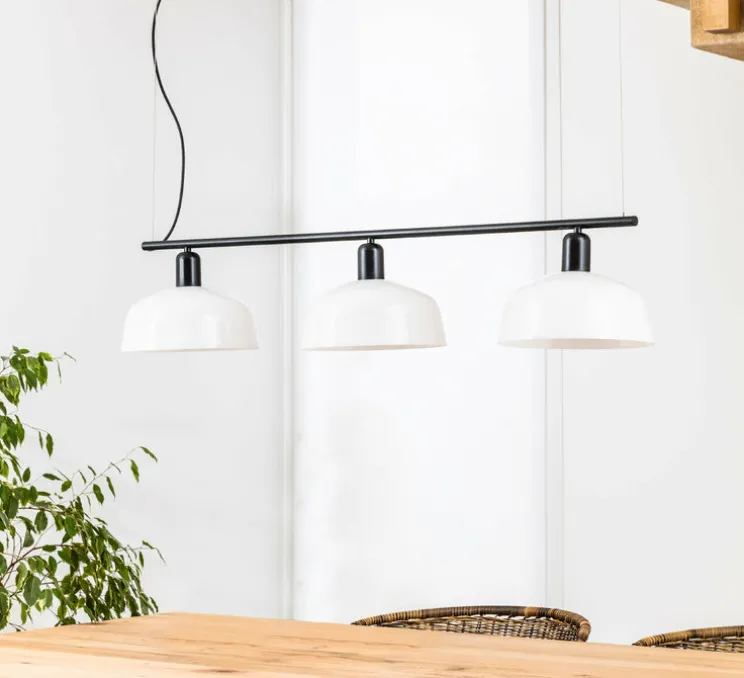 Suspension, Tatawin, linéaire M, blanc, L100cm, H210cm - Faro
