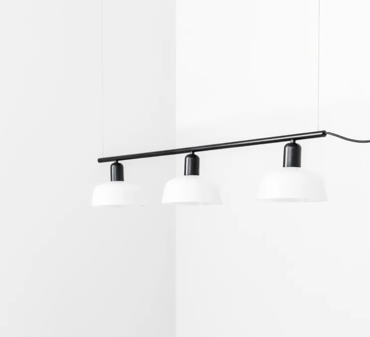 Suspension, Tatawin, linéaire S, blanc, L100cm, H210cm - Faro