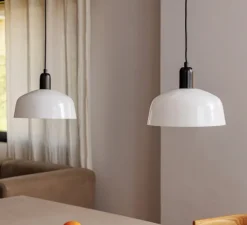 Suspension, Tatawin M, blanc, Ø25cm, H100cm - Faro