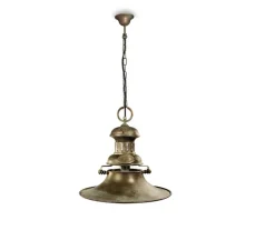 Suspension, Taverna 1007, Cuivre laiton vieilli, Ø50cm, H102cm - Moretti Luce