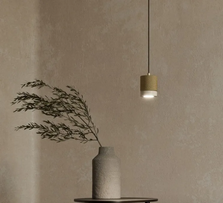 Suspension, Tea, C1337, vieil or, marbre blanc, LED, dim, 2700K, 600 lm, Ø5cm, H6cm - Aromas del Campo