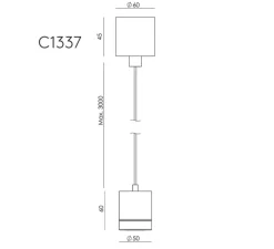 Suspension, Tea, C1337, vieil or, marbre vert, LED, dim, 2700K, 600 lm, Ø5cm, H6cm - Aromas del Campo