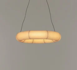 Suspension, Tekio Circular P8, papier Washi, LED, dim, 2200-2700K, 8084 lm, Ø140cm, H25cm - Santa & Cole