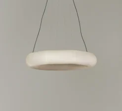 Suspension, Tekio Circular P8, papier Washi, LED, dim, 2200-2700K, 8084 lm, Ø140cm, H25cm - Santa & Cole