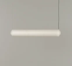 Suspension, Tekio Horizontal P3, circular canopy, papier Washi, LED, dim, 2200-2700K, 3128 lm, L173cm, H25cm - Santa & Cole
