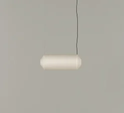 Suspension, Tekio Horizontal P1, circular canopy, papier Washi, LED, dim, 2200-2700K, 1251 lm, L67cm, H25cm - Santa & Cole