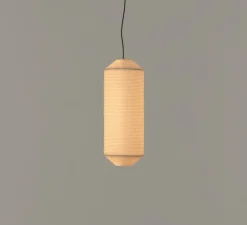 Suspension, Tekio Vertical P1, papier Washi, LED, dim, 2700K, 1251 lm, Ø25cm, H67cm - Santa & Cole