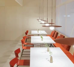 Suspension, Tempo 5770, terracotta, LED, 2700K, 300lm, Ø25cm, H17,7cm - Vibia