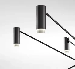 Suspension, The W, noir et ivoire, LED, dim, 2700K, 9660 lm, Ø200cm, H74cm - Marset