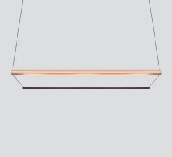 Suspension, Tier 150, cuivre anodisé, améthyste, LED, dim, 2700K, L150cm, H20cm - A-N-D
