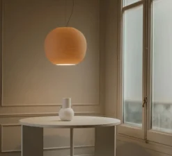 Suspension, Tierra 500, naturel, Ø50cm, H42,6cm - Faro