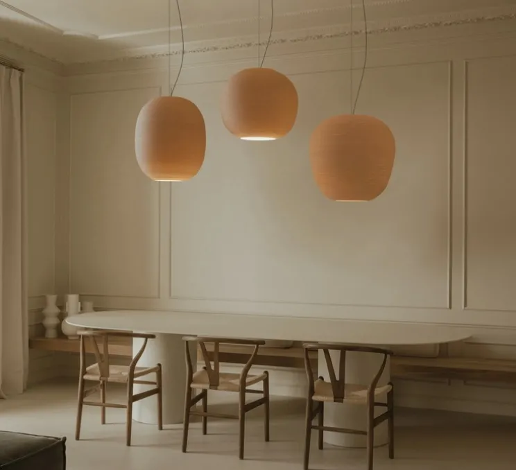 Suspension, Tierra 500, naturel, Ø50cm, H42,6cm - Faro