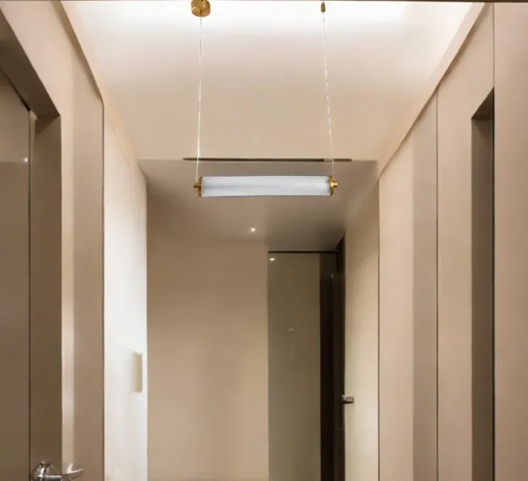 Suspension, Tiffany horizontale, diamant, LED, dim, 2700K, 1900 lm, L67cm, H9,25cm - Elements lighting