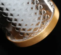 Suspension, Tiffany horizontale, graphite, LED, dim, 2700K, 950 lm, L67cm, H9,25cm - Elements lighting