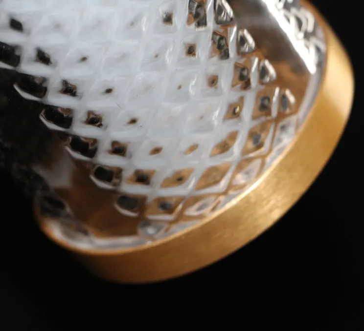 Suspension, Tiffany horizontale, graphite, LED, dim, 2700K, 950 lm, L67cm, H9,25cm - Elements lighting