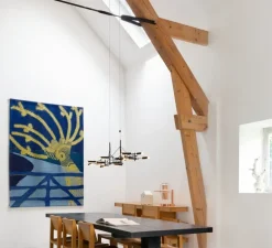 Suspension, Tinkering 140, noir, laiton, LED, dim, 2700K, 742 lm, L139cm, H30cm - Moooi