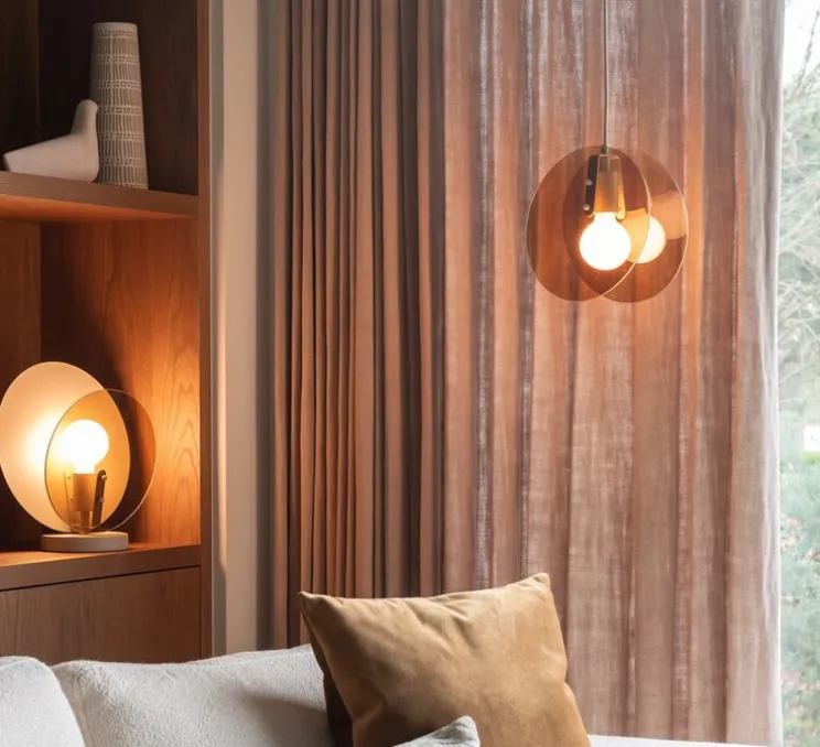 Suspension, Toledo, ambre, Ø22cm, H26cm - It's about Romi