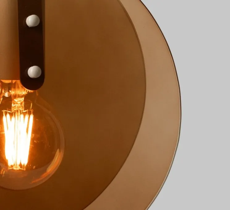 Suspension, Toledo, ambre, Ø22cm, H26cm - It's about Romi