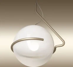Suspension, Tonda, blanc, titane, L39cm, H59cm - Foscarini
