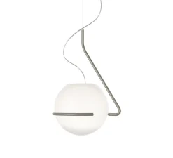 Suspension, Tonda, blanc, titane, L39cm, H59cm - Foscarini