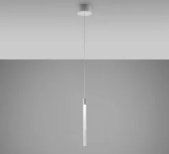 Suspension, Tooby, transparent, IP40-55, LED, 2700K, 88lm, Ø2,8cm, H40cm - Fabbian