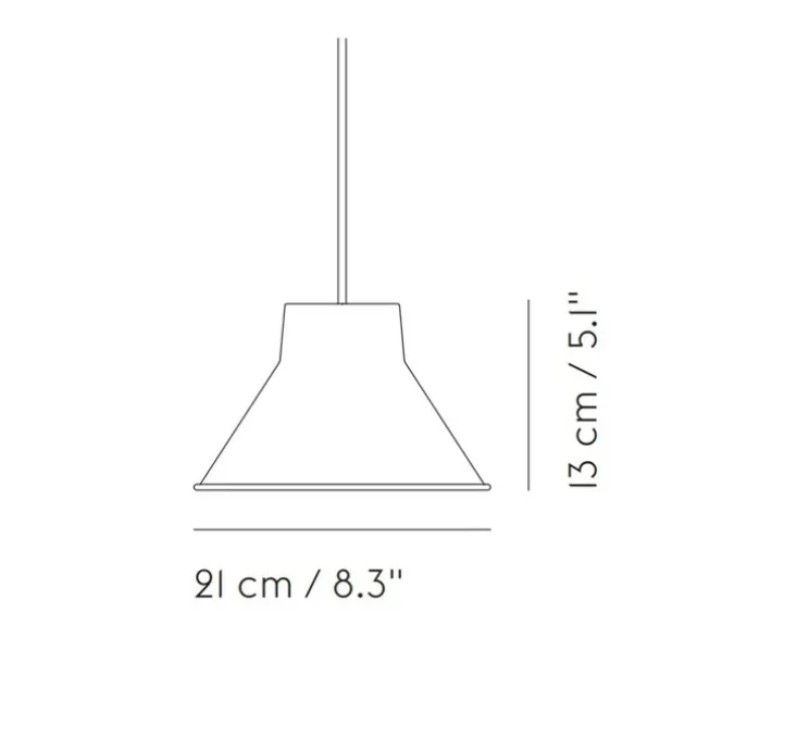 Suspension, Top, rouge profond, Ø21cm, H13cm - Muuto