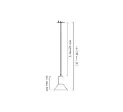 Suspension, Torres, bronze, IP44, Ø20cm, H20,5cm - CTO lighting
