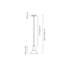 Suspension, Torres, bronze, IP44, Ø20cm, H20,5cm - CTO lighting