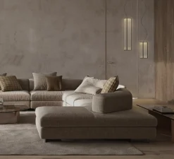 Suspension, Totem II, transparent, bronze satiné, LED, dim, 2700K, 1520 lm, Ø13,5cm, H26cm - Alma light