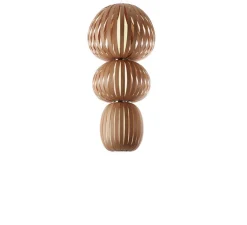 Suspension, Totem S, bois, cerisier naturel, LED, 3000K, 1795lm, Ø73cm, H155cm - LZF