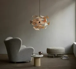 Suspension, TR747, avion en bois naturel, Ø80cm, H60cm - Tom Rossau