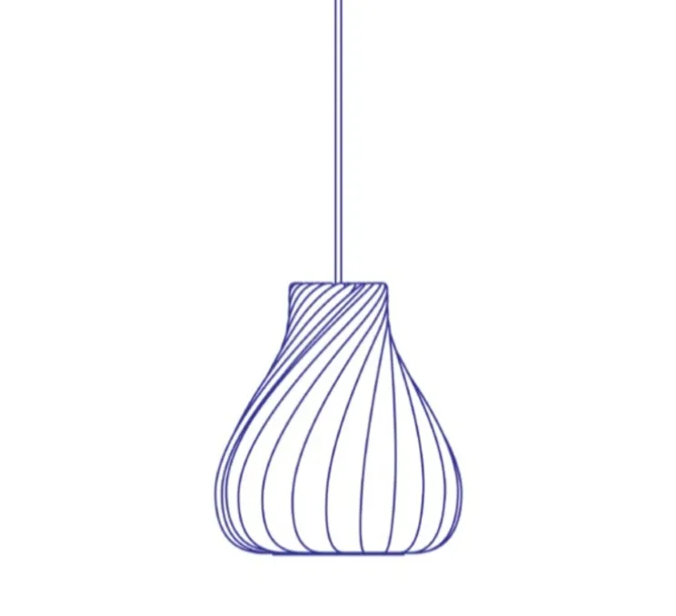 Suspension, TR42, bouleau naturel, Ø30cm, H33cm - Tom Rossau