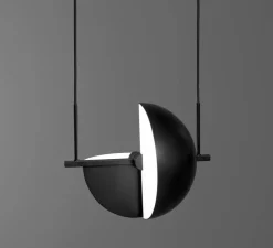 Suspension, Trapeze, noir et blanc, L37cm, H16cm - Oblure