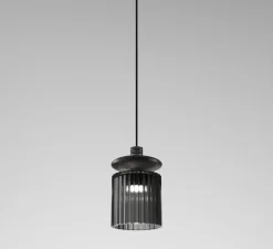 Suspension, TREAD SP, transparent fumé, bronze mat, LED, dim, 2700K, 1500 lm, Øcm, H22cm - Vistosi