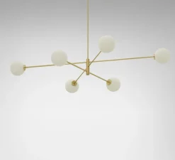 suspension, TREVI 6 , laiton, L154cm, H25cm - Cto Lighting