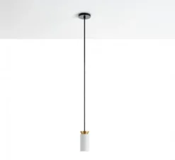 Suspension, Triana, blanc, or, Ø6cm, H15cm, LED, 3000k, 900lm - Carpyen