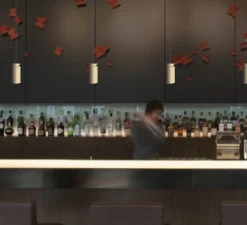 Suspension, Triana, nickel, Ø6cm, H15cm, LED, 3000k, 900lm - Carpyen