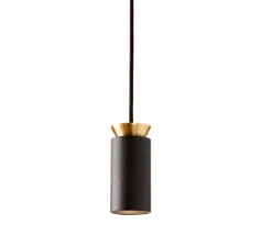 Suspension, Triana, noir, or, Ø6cm, H15cm, LED, 3000k, 900lm - Carpyen