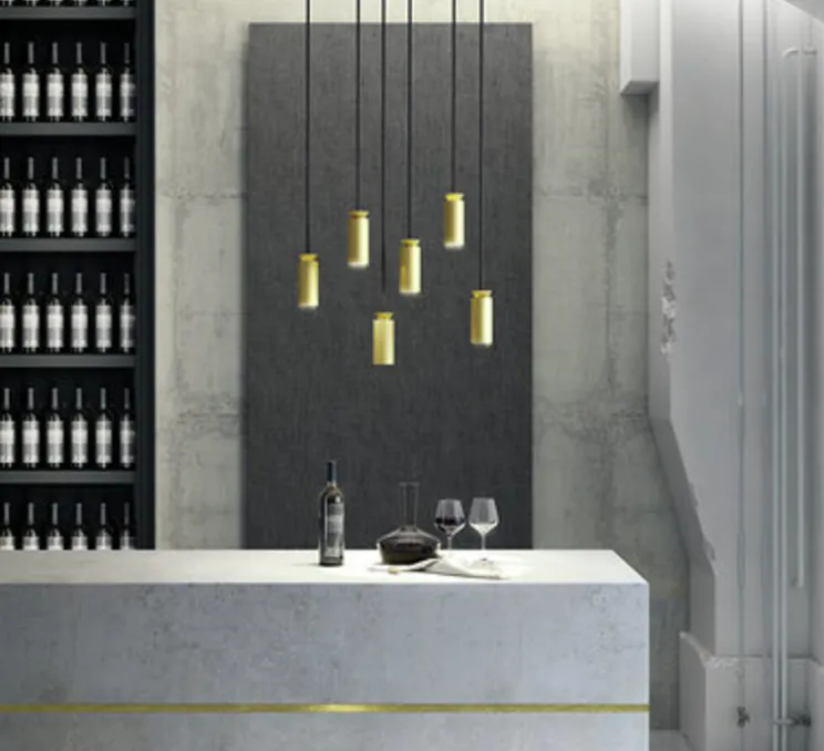 Suspension, Triana, or, Ø6cm, H15cm, LED, 3000k, 900lm - Carpyen