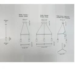 Suspension, Triana, or, Ø6cm, H15cm, LED, 3000k, 900lm - Carpyen
